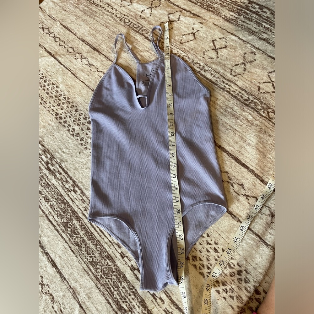 Intimately Free Free People Move Along Ribbed
Lilac Purple Bodysuit sz m/L - Picture 8 of 8